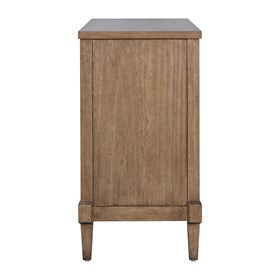 Salina Woven Cane Accent Cabinet