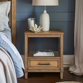 Salina Woven Cane Nightstand