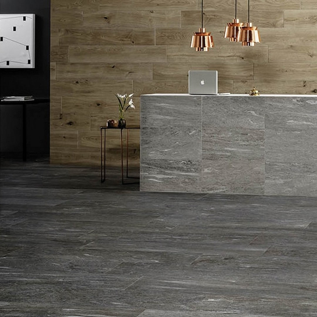 Daltile Ambassador 12" x 24" Rectified Light Polished Porcelain Floor Tile