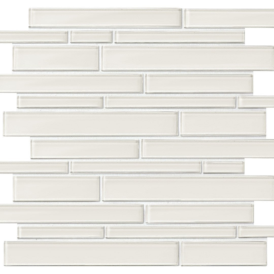 Daltile Amity 11" x 13" Glossy Glass Random Linear Mosaic