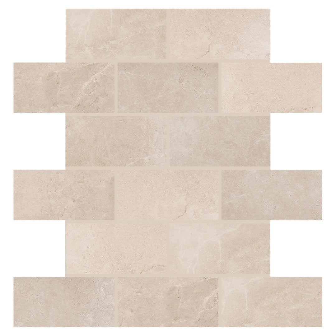 Daltile Artiquity 12" x 12" Matte Ceramic 2x4" Brick Joint Mosaic