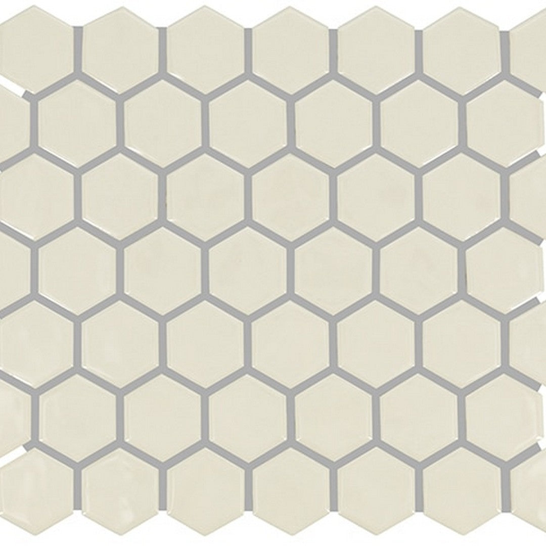 Marazzi Artezen 12" x 10" Glossy Ceramic 1.5" Hexagon Mosaic