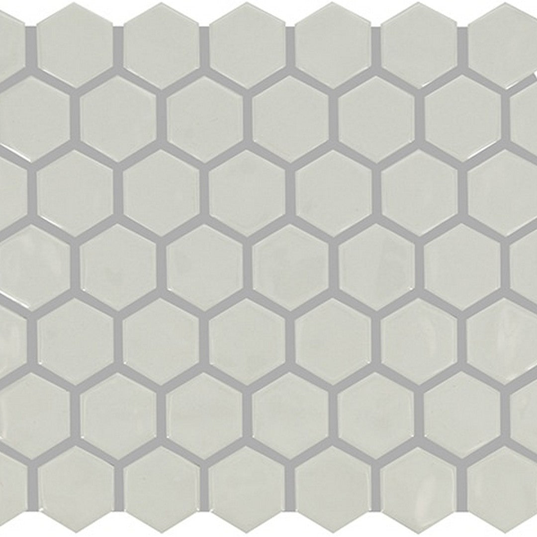 Marazzi Artezen 12" x 10" Glossy Ceramic 1.5" Hexagon Mosaic