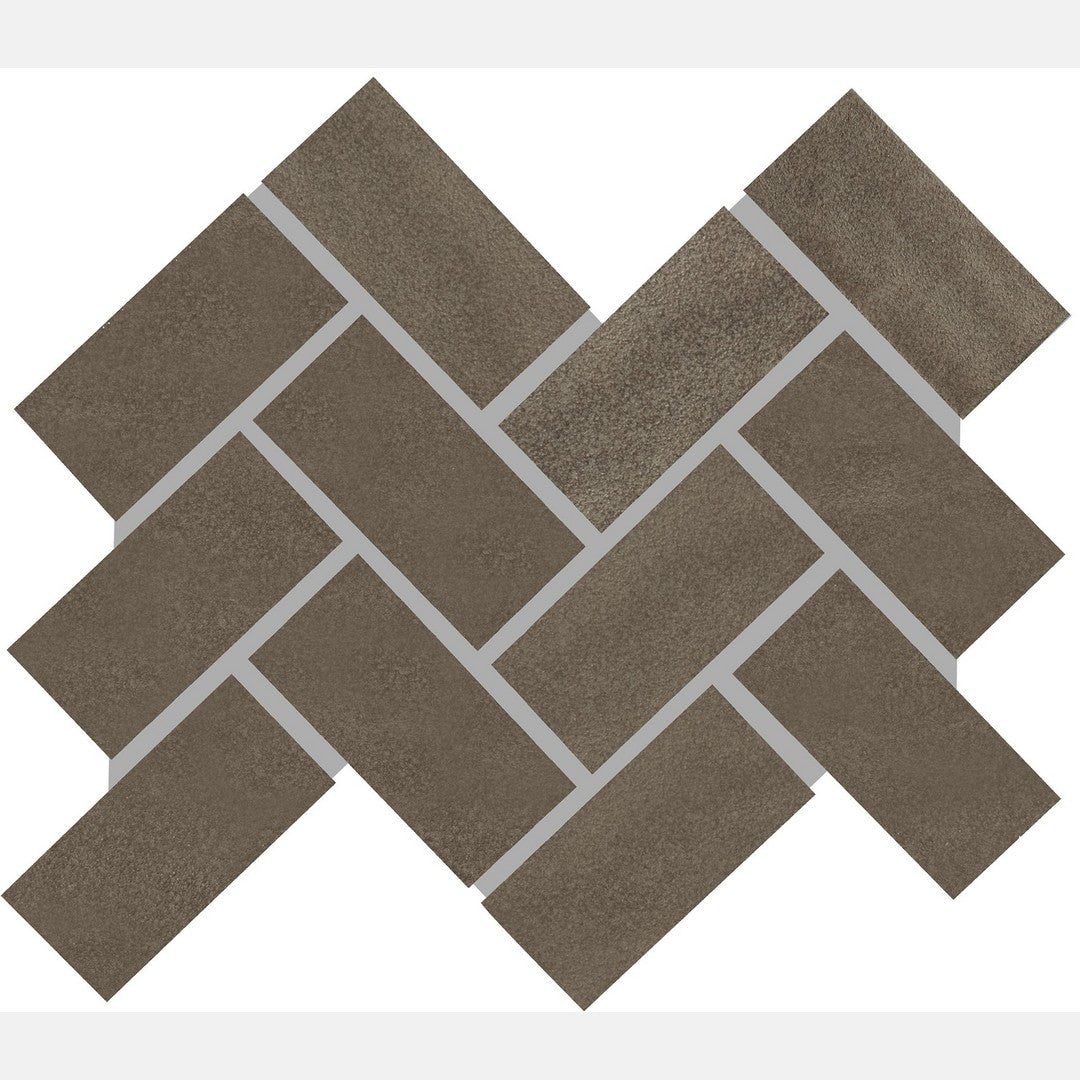 Marazzi Artezen 14" x 12" Glossy Ceramic Herringbone Mosaic