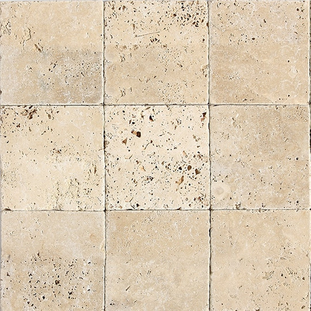 American Olean Stone Source Travertine - Builder Select 6" x 6" Tumbled Travertine Tile