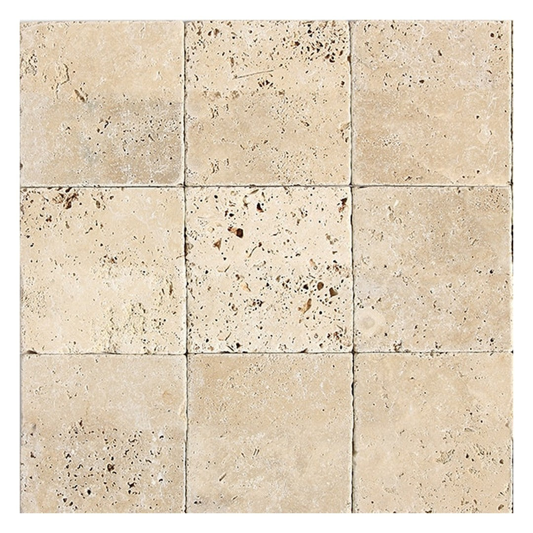 Daltile Travertine 4" x 4" Tumbled Tile