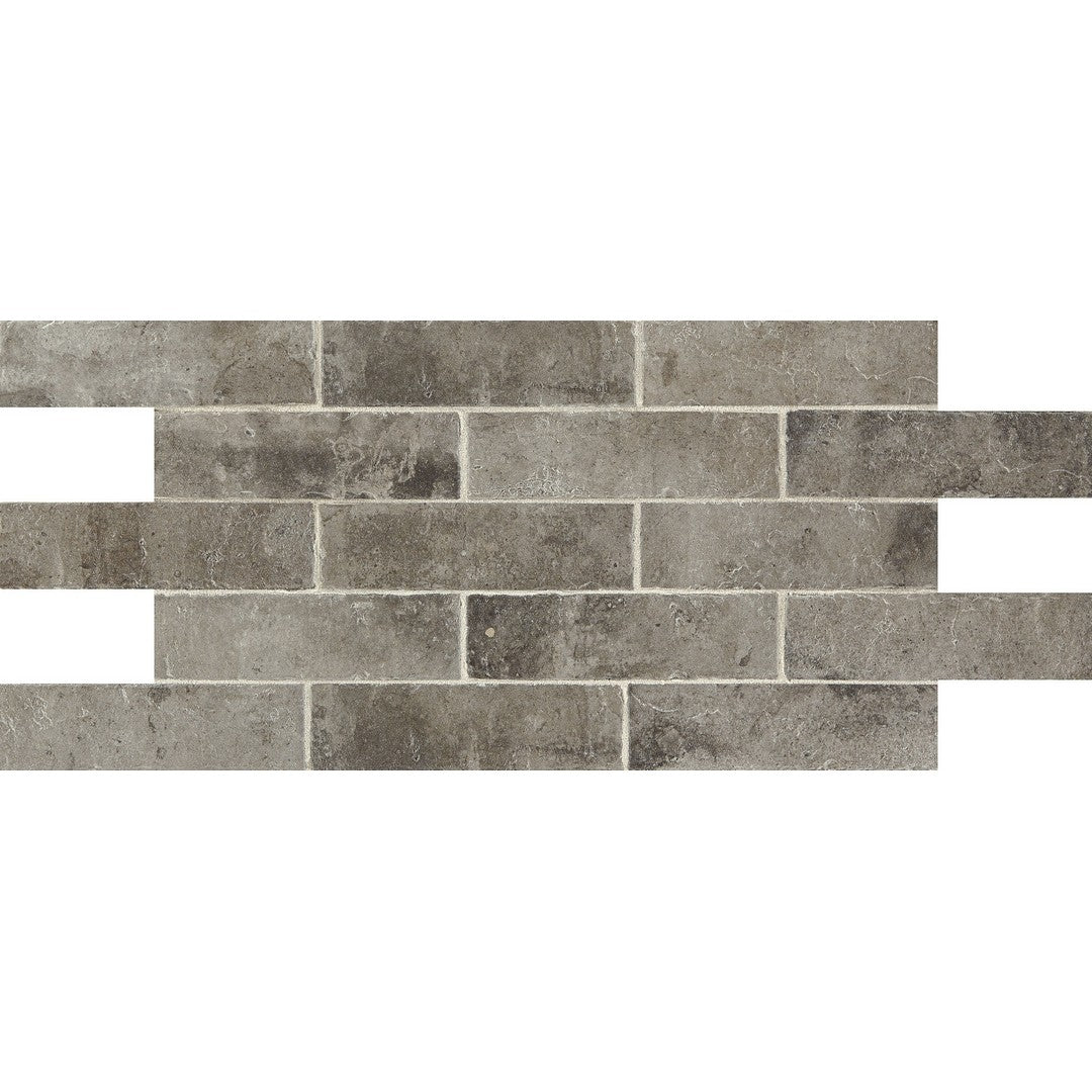 Daltile Brickwork 2" x 8" Distressed Matte Porcelain Paver Floor Tile