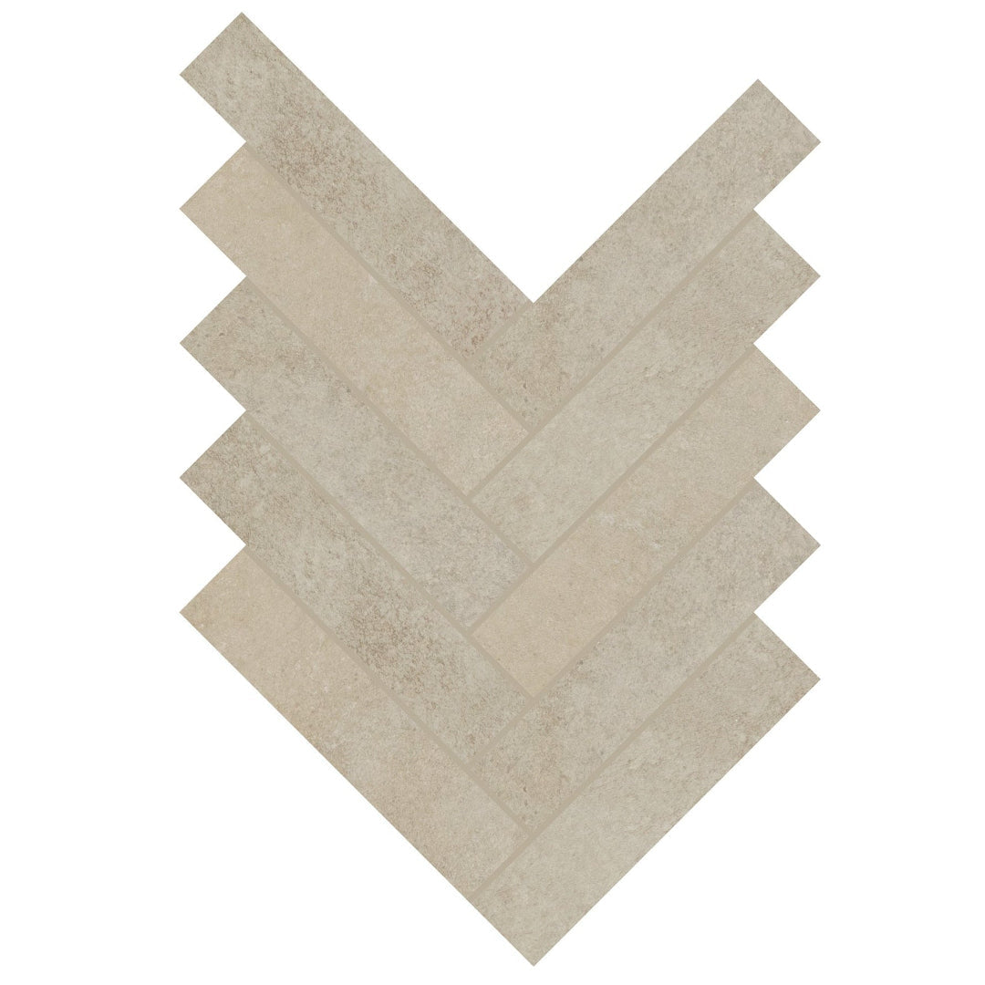 Daltile Rekindle 9.38" x 17.5" Matte Porcelain 2x6" Herringbone Mosaic