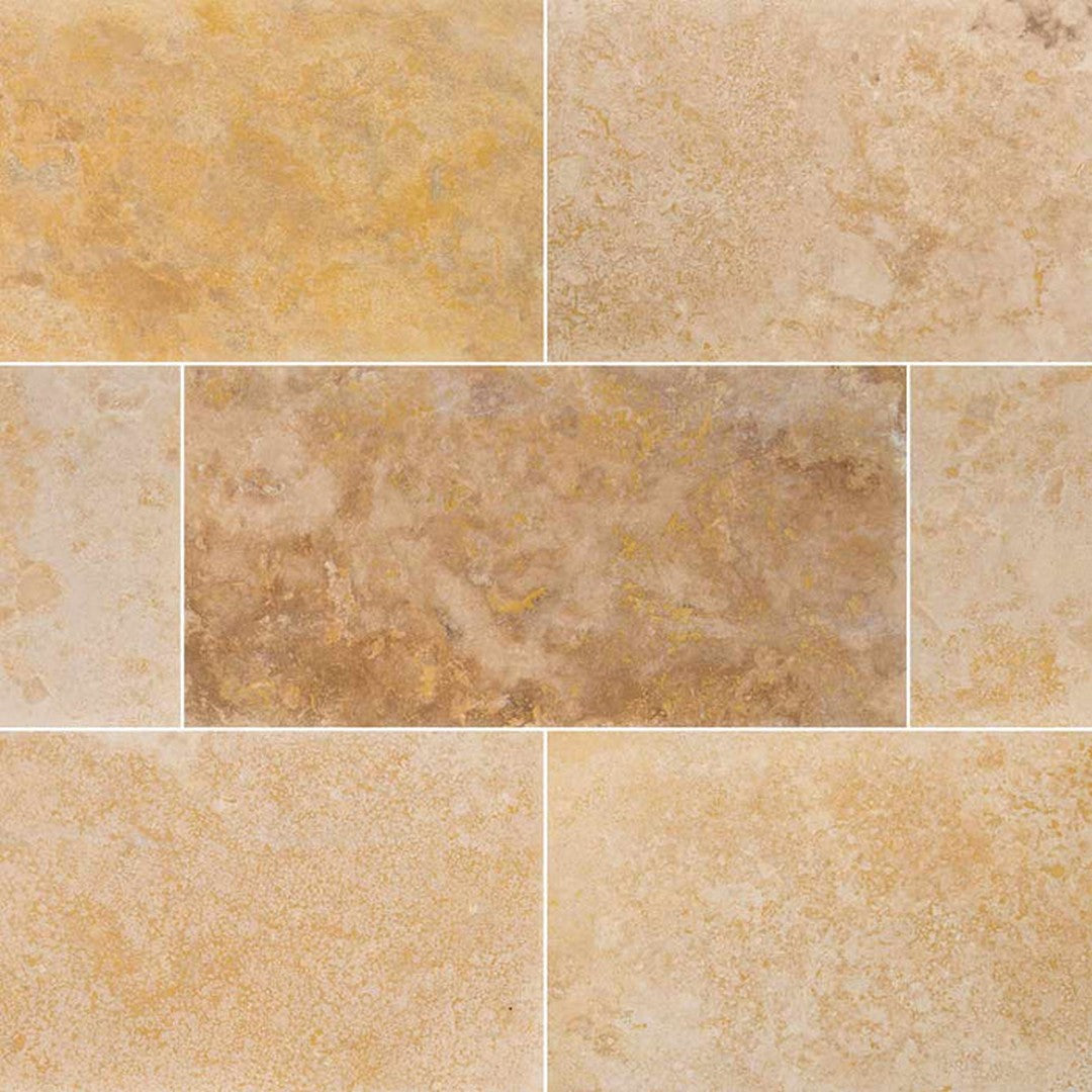 MS International Angelica Gold 12" x 24" Honed Travertine Tile