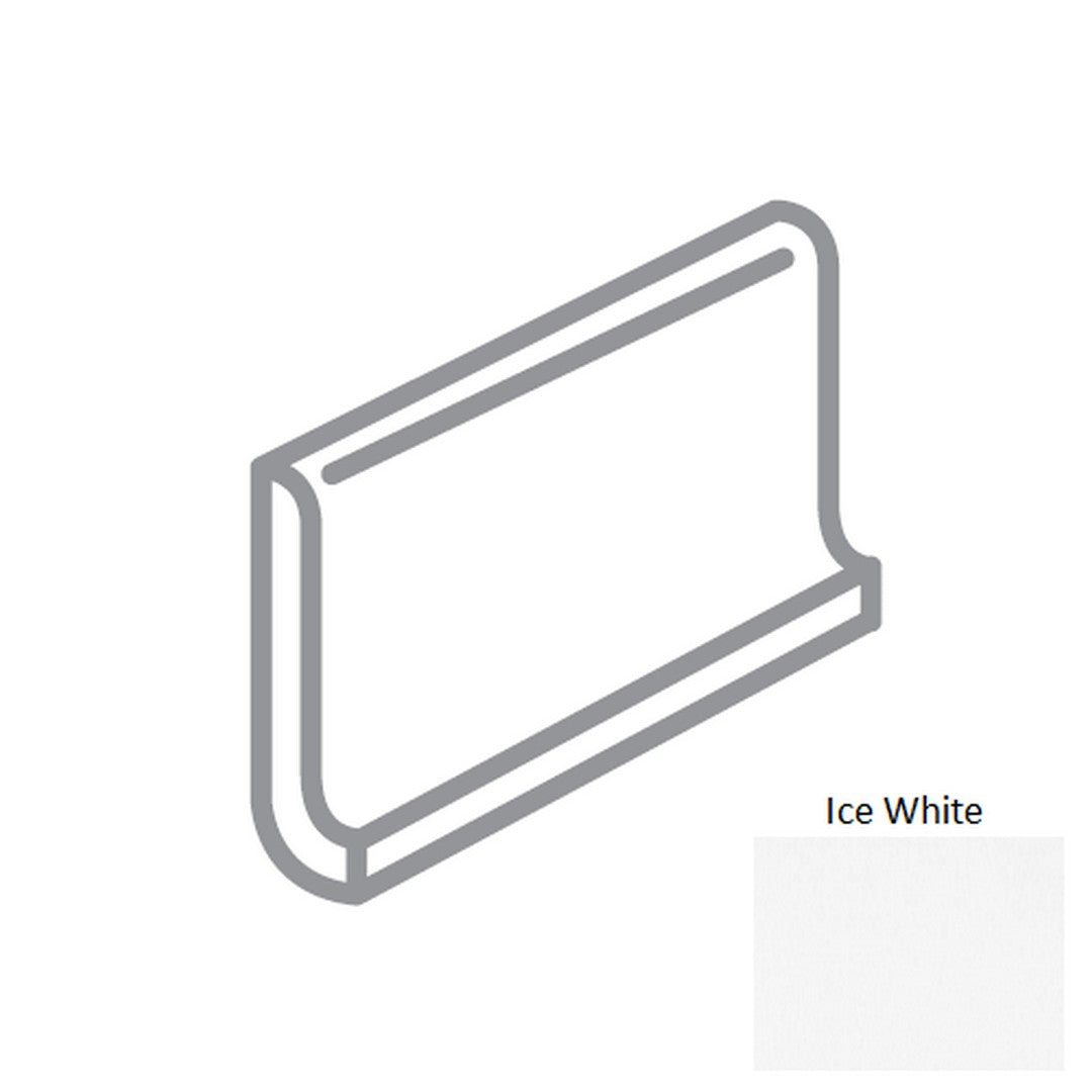 Bedrosians Traditions 6" x 6" Glossy Ceramic Top Cove Right Corner