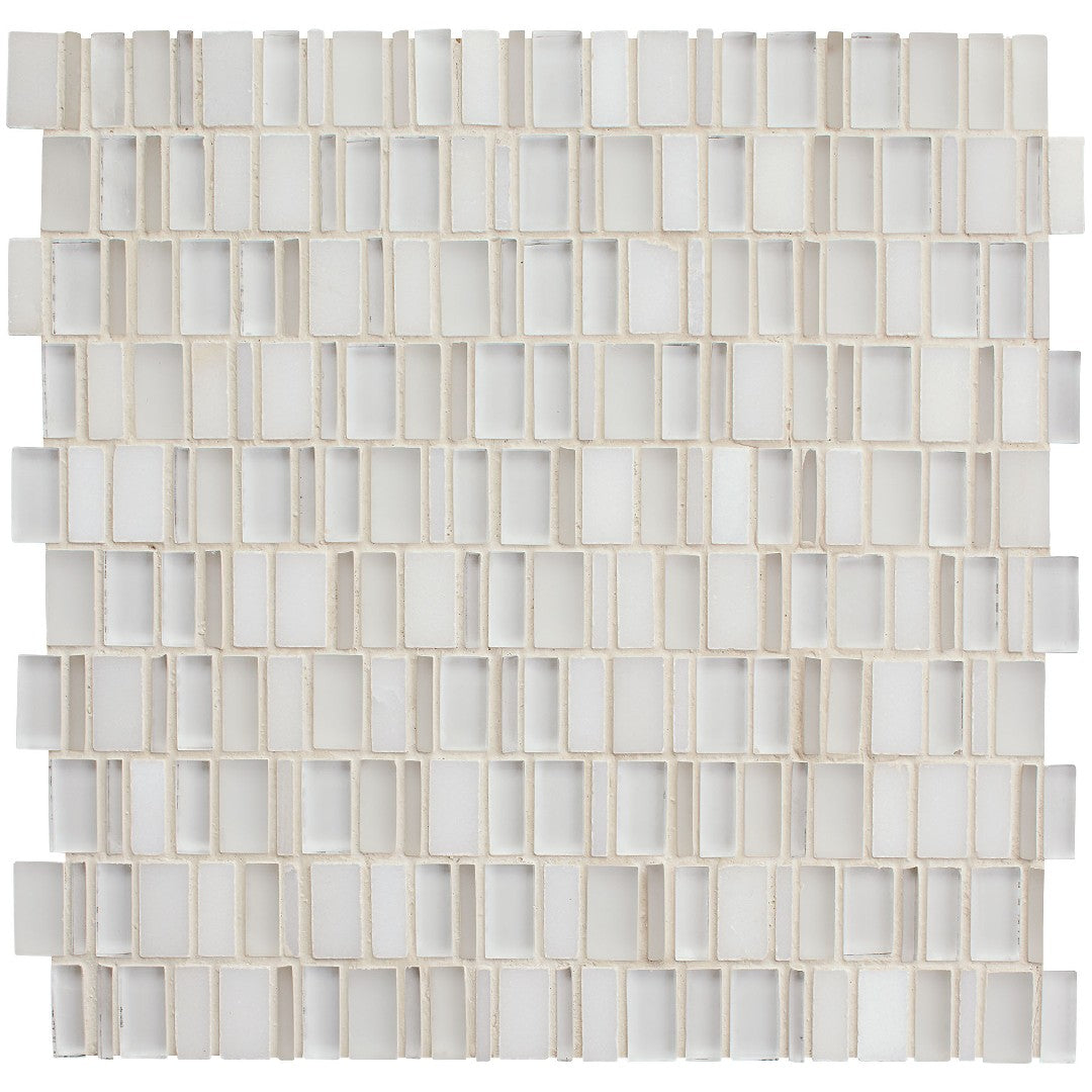 Daltile Clio Mosaics 12" x 12" Glossy Natural Stone 1" Random Decorative Mosaic