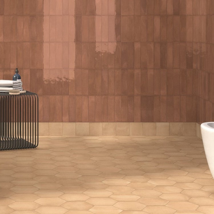 Ottimo Clay 7" x 8" Matte Porcelain Tile