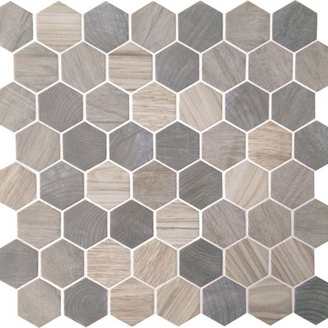 American Olean Crosswood 11" x 12" Matte Glass Mosaic