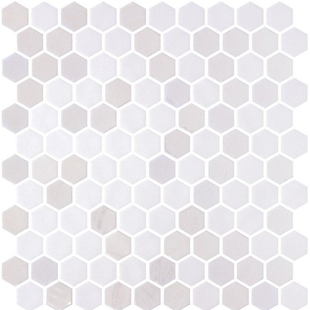 Ottimo Cosmo 12" x 12" Glossy & Matte 1.25" Hex Glass Mosaic