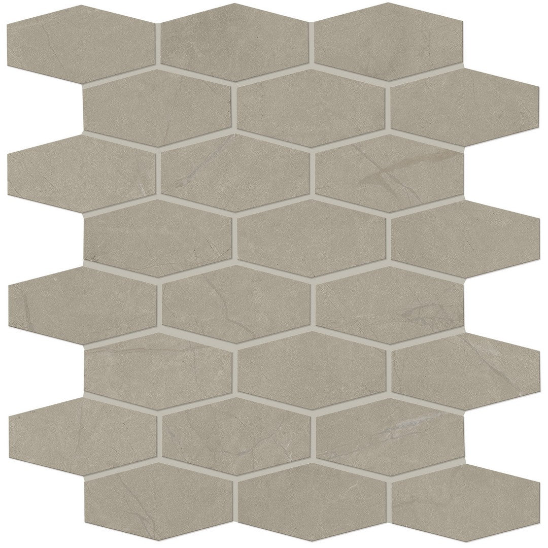 Marazzi Classentino Marble 12" x 12" Matte Porcelain Linear Hexagon Mosaic