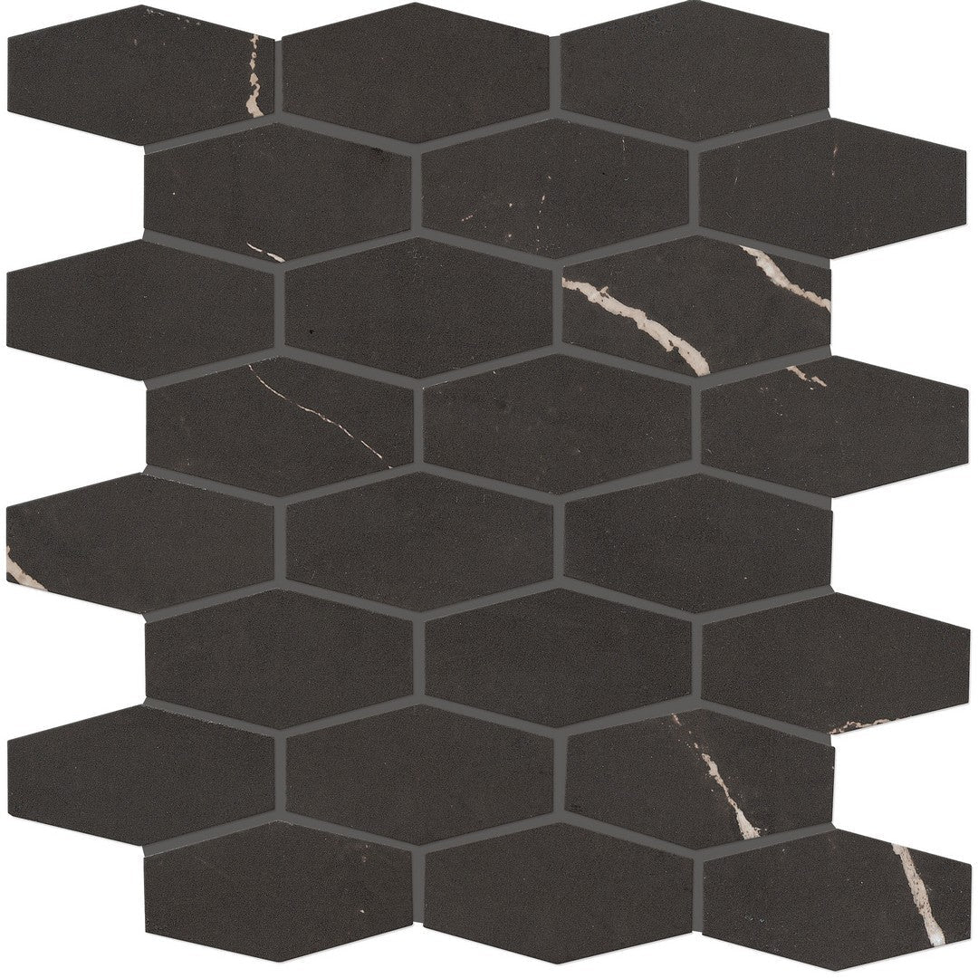 Marazzi Classentino Marble 12" x 12" Matte Porcelain Linear Hexagon Mosaic