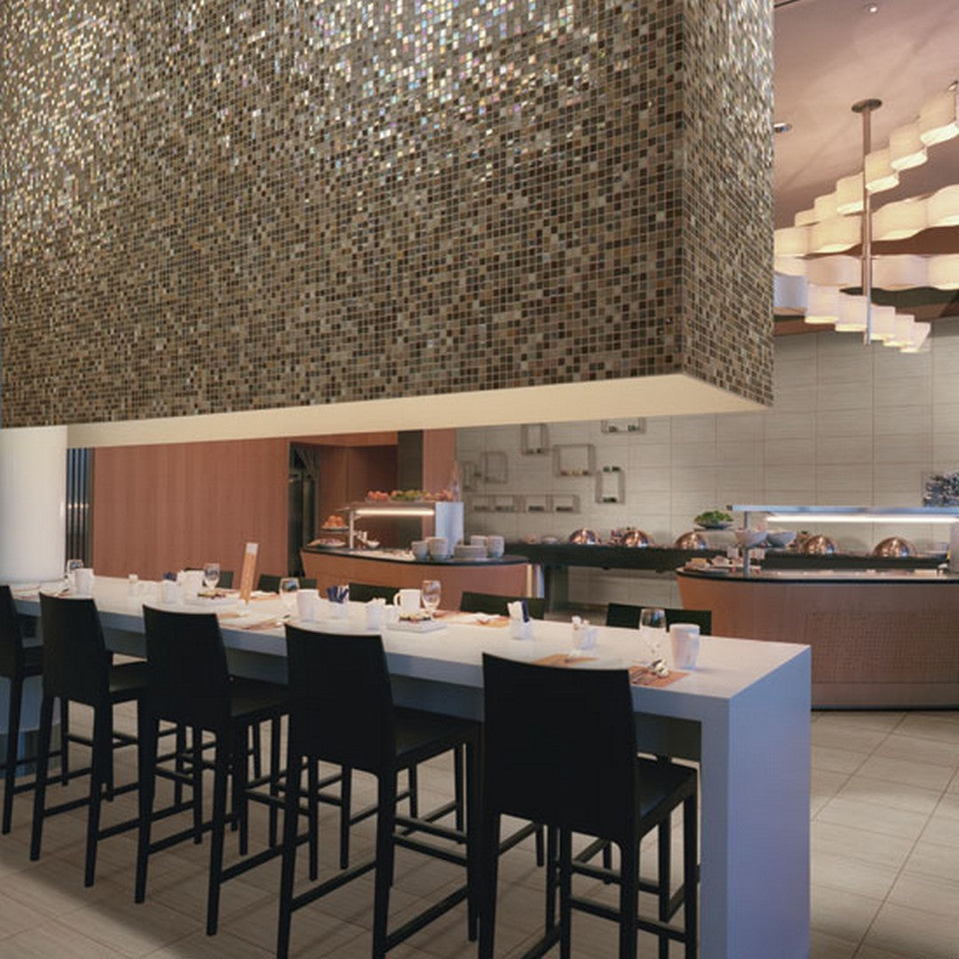 Daltile City Lights 12" x 12" Glossy Glass 1.5" Straight Joint Mosaic