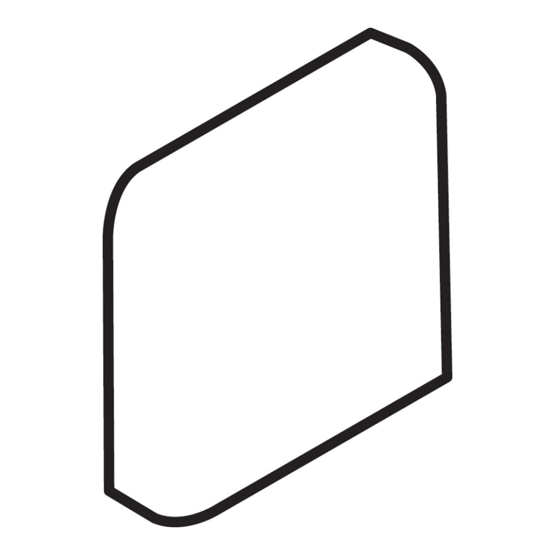 Daltile Colormatch AN4200 - 2" x 2" Ceramic Radius Bullnose Corner
