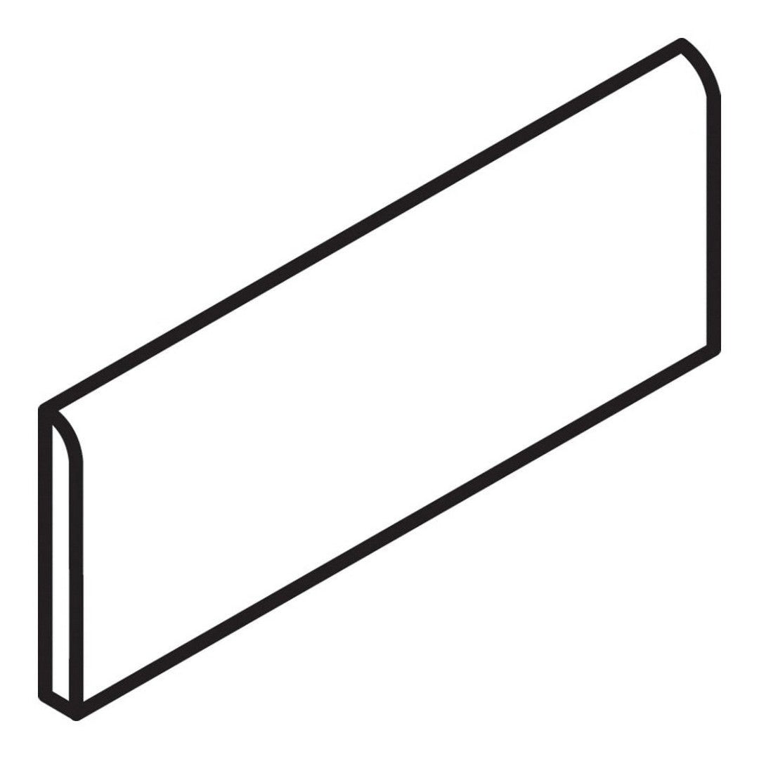 Daltile Colormatch S4289M - 2" x 8" Ceramic 8" Side Bullnose