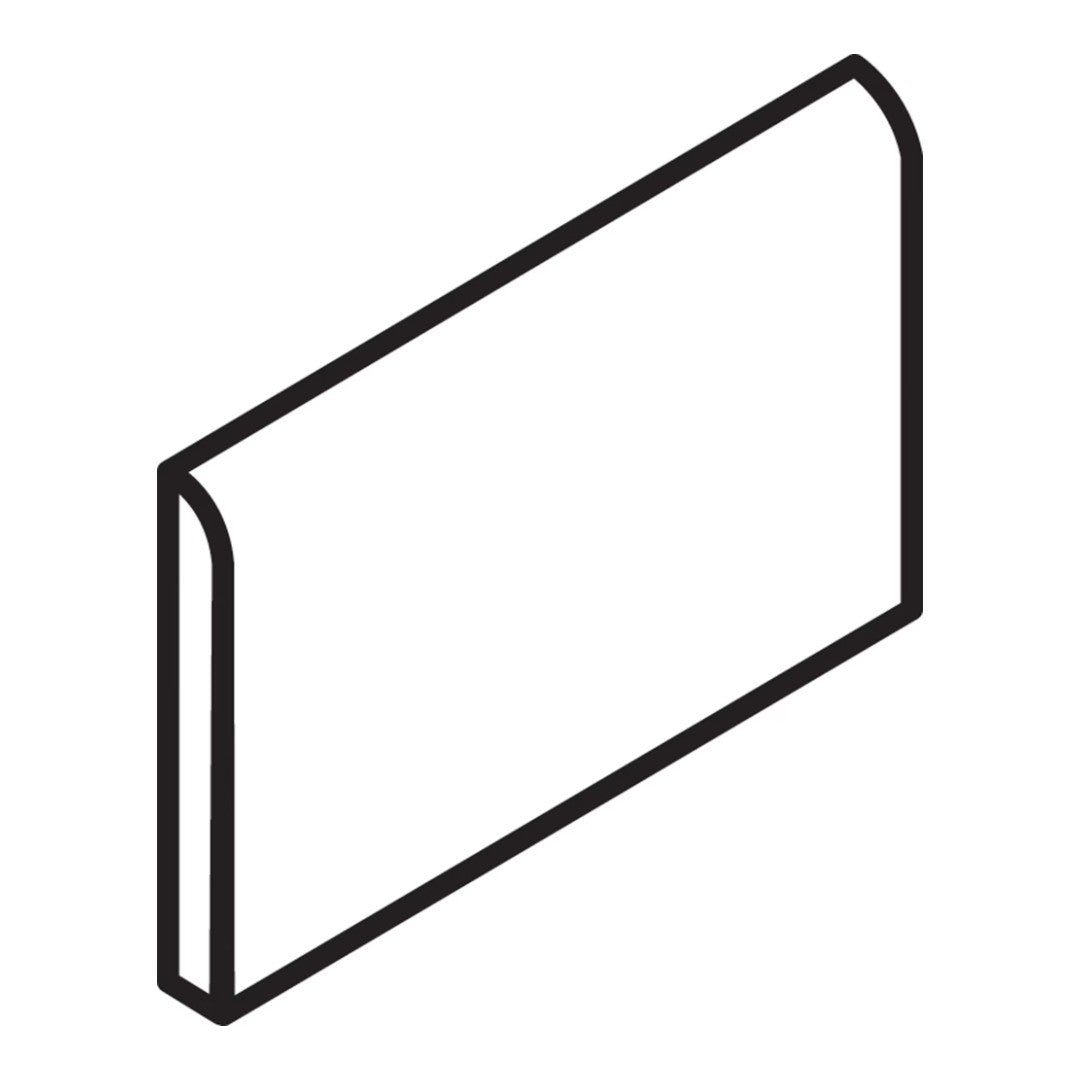 Daltile Colormatch S4369M 3" x 6" Ceramic 6" Side Bullnose