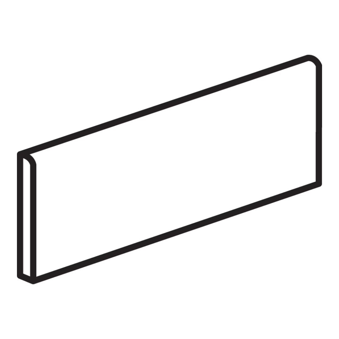 Daltile Colormatch S44C9 - 4" x 12" Ceramic 12" Side Bullnose