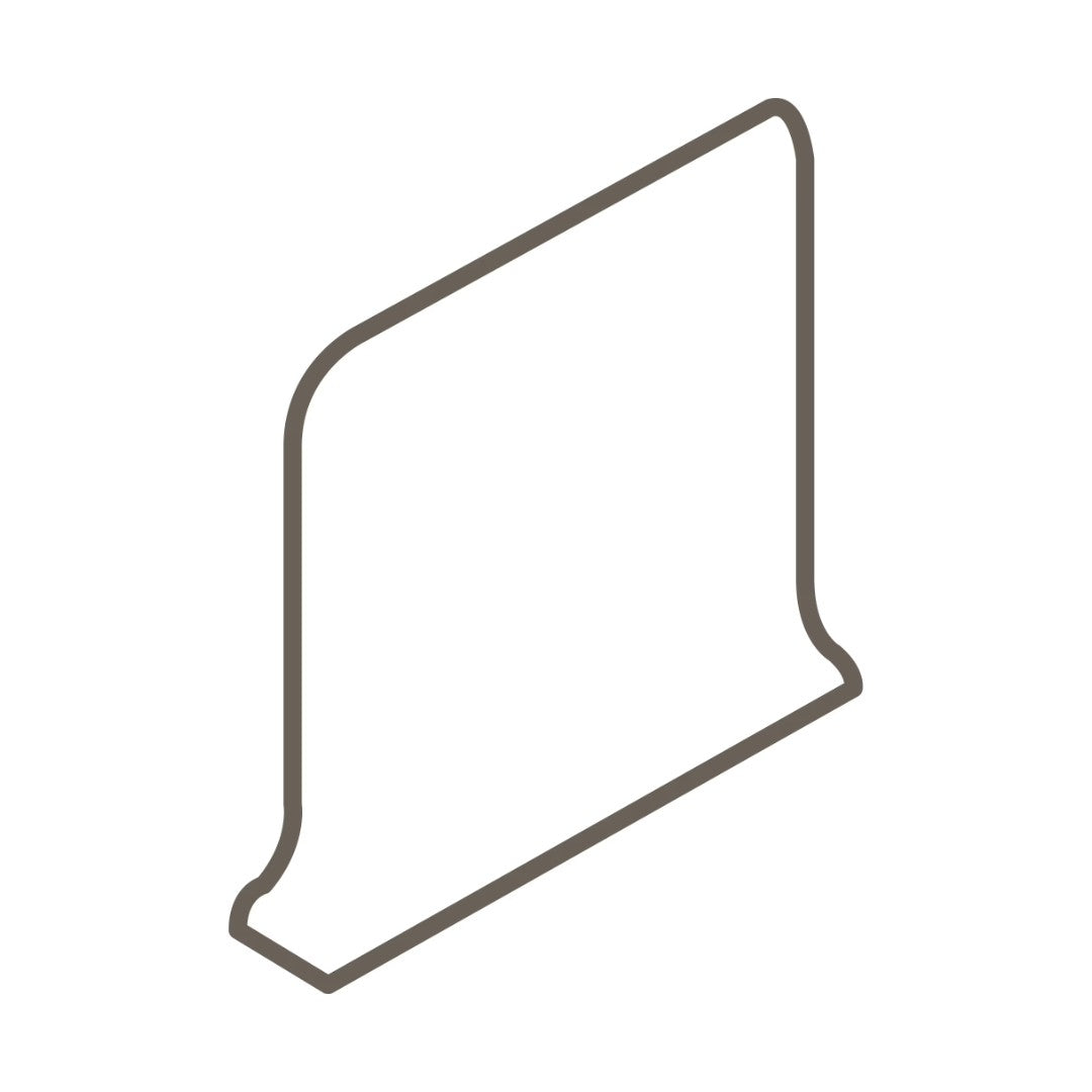 Daltile Colormatch 6" x 6" Ceramic Sanitary Right Cove Base Corner