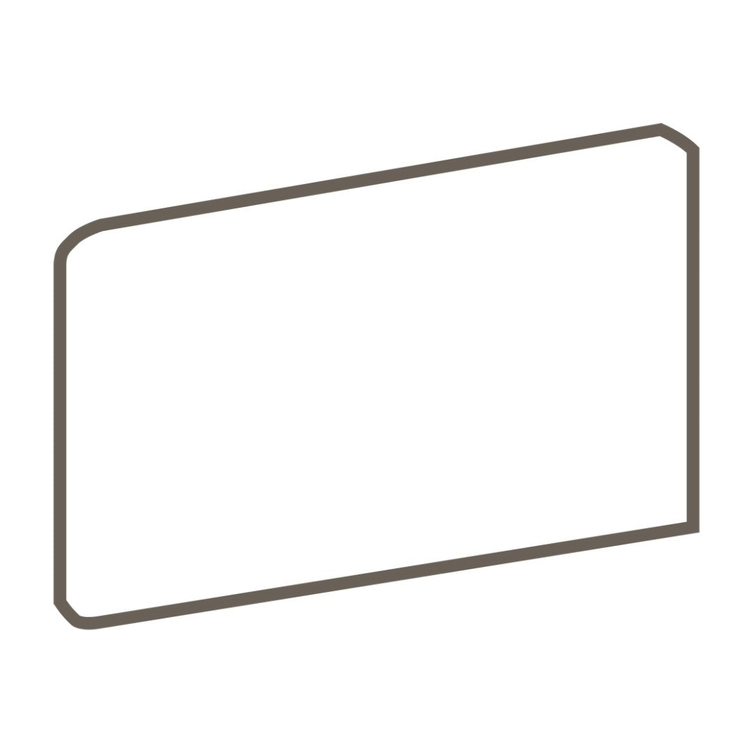 Daltile Colormatch 3" x 6" Ceramic Right Bullnose Corner