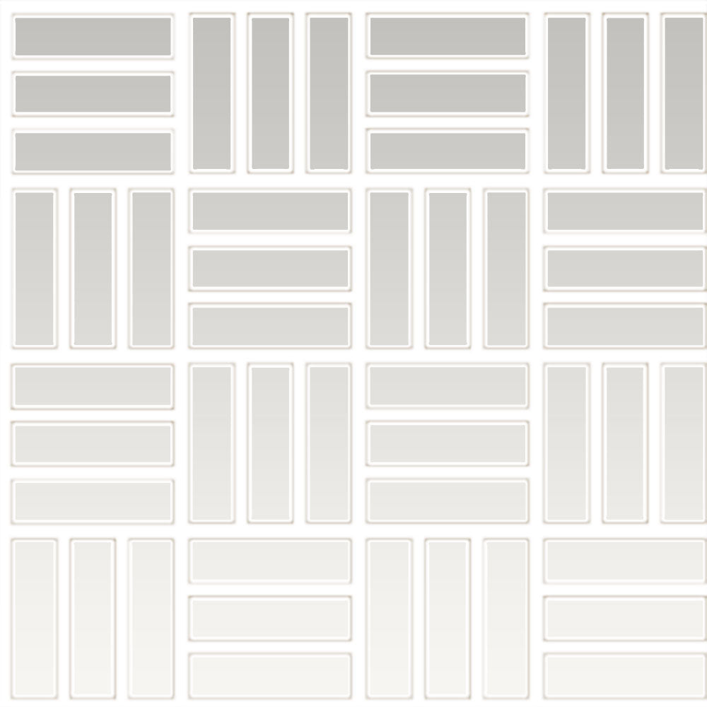 Daltile Color wheel Mosaic 12" x 12" Ceramic 1x3" Lattice Weave Mosaic