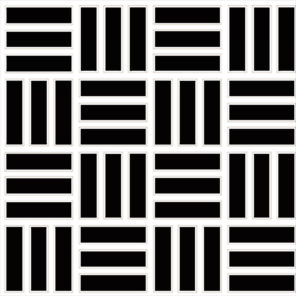 Daltile Color wheel Mosaic 12" x 12" Ceramic 1x3" Lattice Weave Mosaic