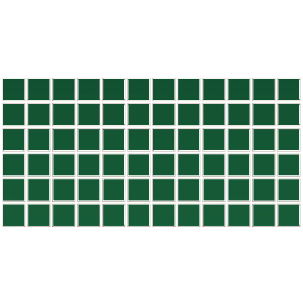 Daltile Color wheel Mosaic 12" x 24" Ceramic 2" Straight Joint Mosaic