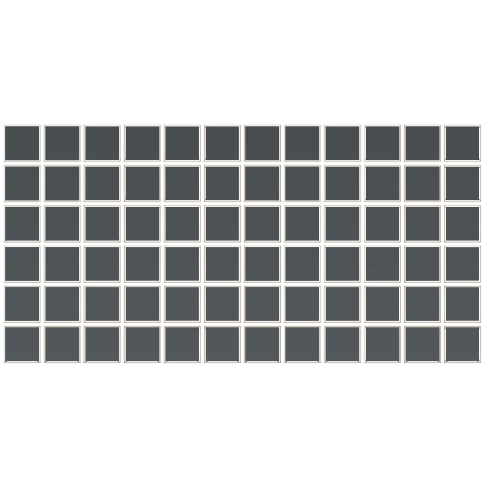 Daltile Color wheel Mosaic 12" x 24" Ceramic 2" Straight Joint Mosaic