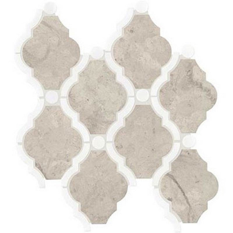 Daltile Decorative Accents 11" x 13" Honed Natural Stone Baroque Mosaic