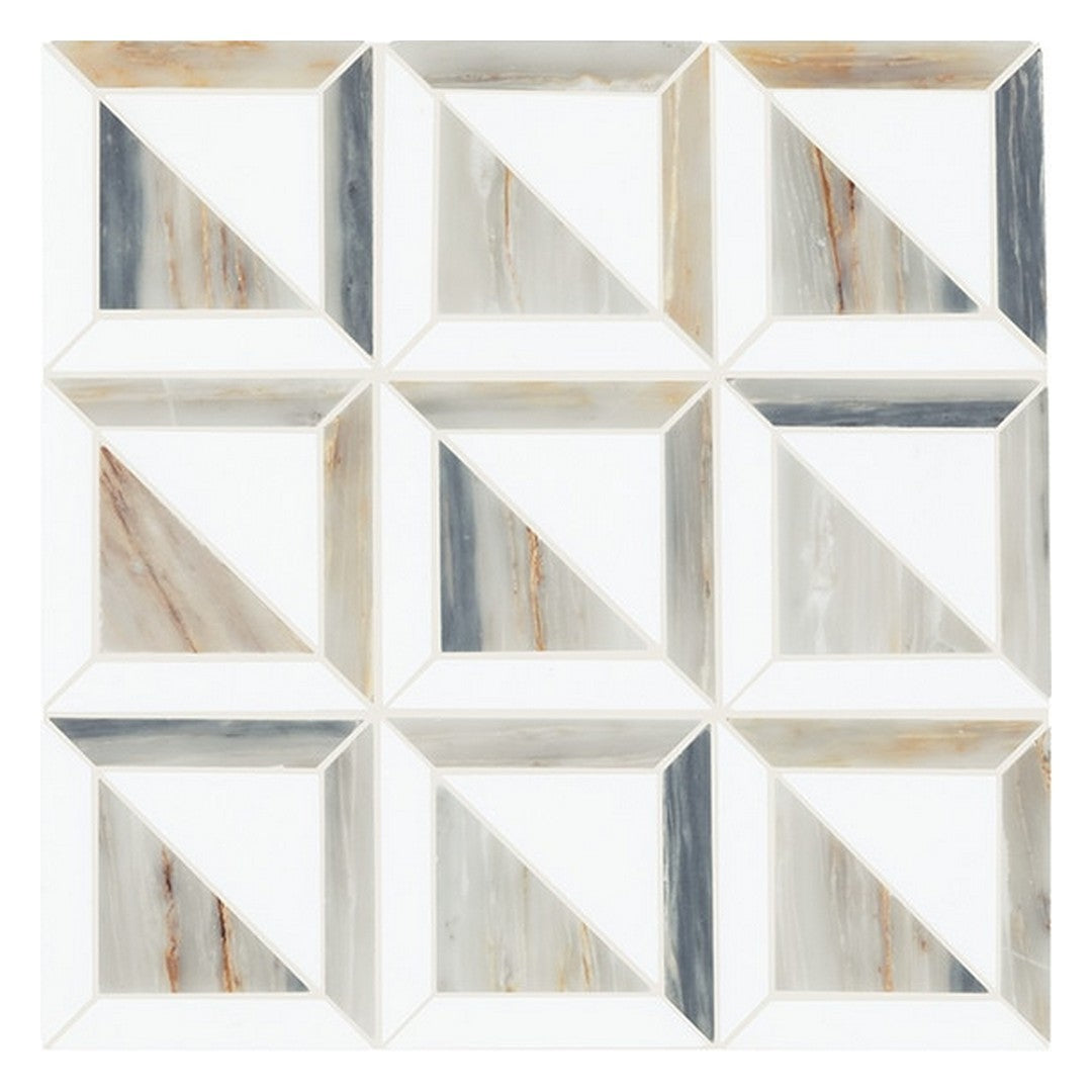 Daltile Gamma 12" x 12" Polished Natural Stone Window Mosaic