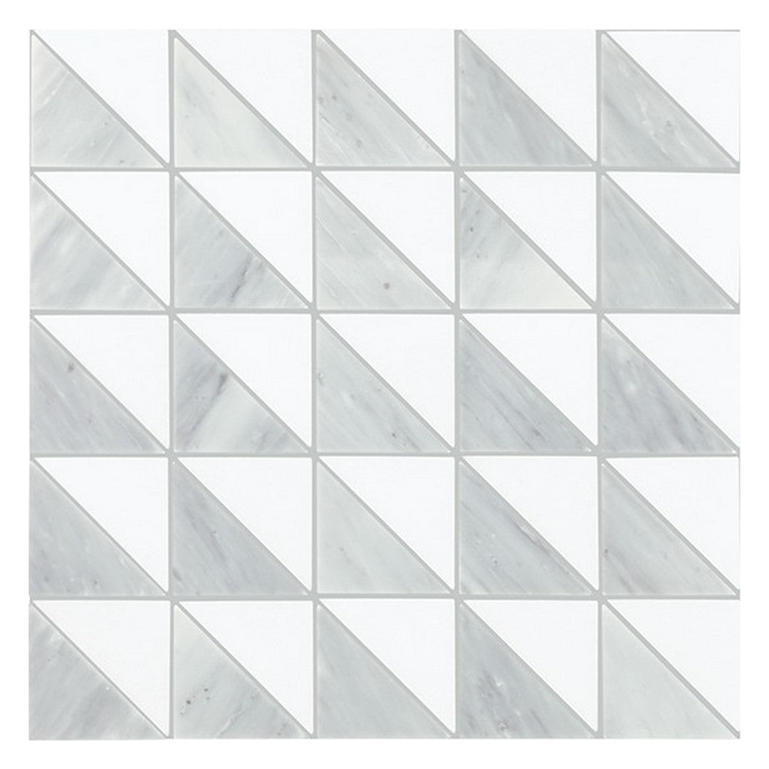 Daltile Gamma 12" x 12" Honed Natural Stone Triangle Mosaic