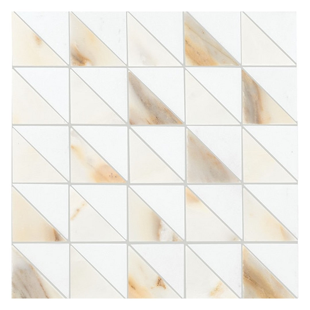 Daltile Gamma 12" x 12" Honed Natural Stone Triangle Mosaic