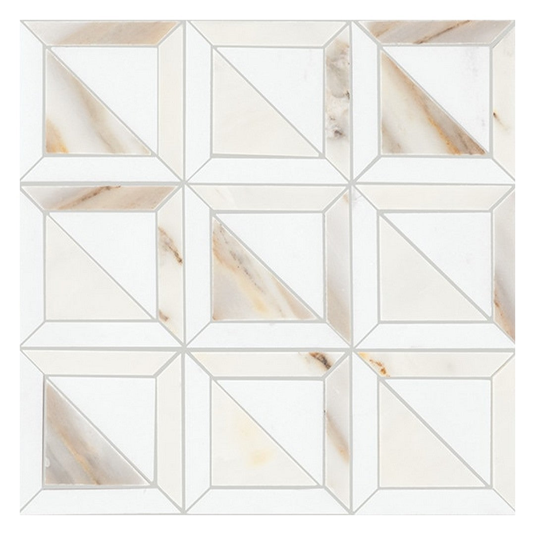 Daltile Gamma 12" x 12" Polished Natural Stone Window Mosaic