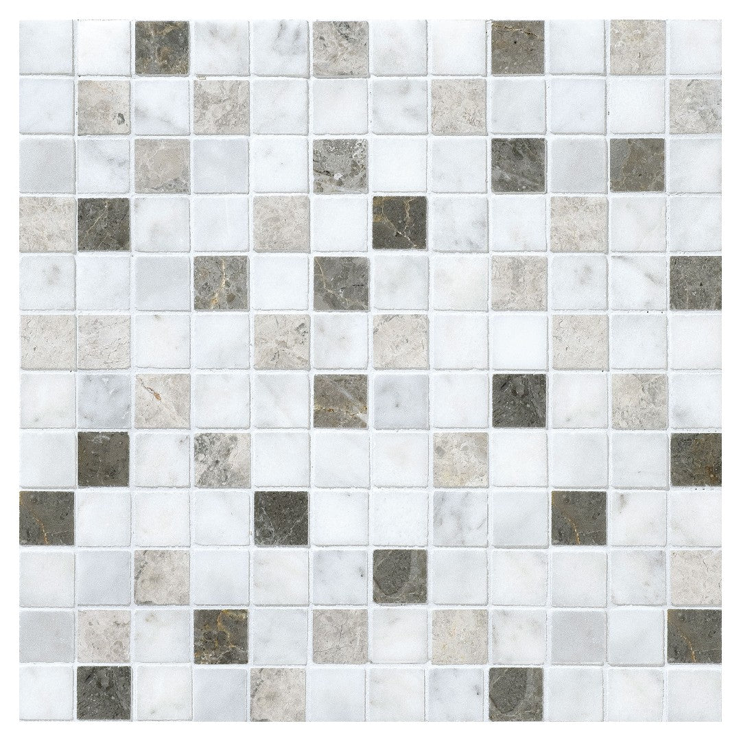 Daltile Decorative Accents 12" x 12" Honed Natural Stone 1" Straight Joint Mosaic