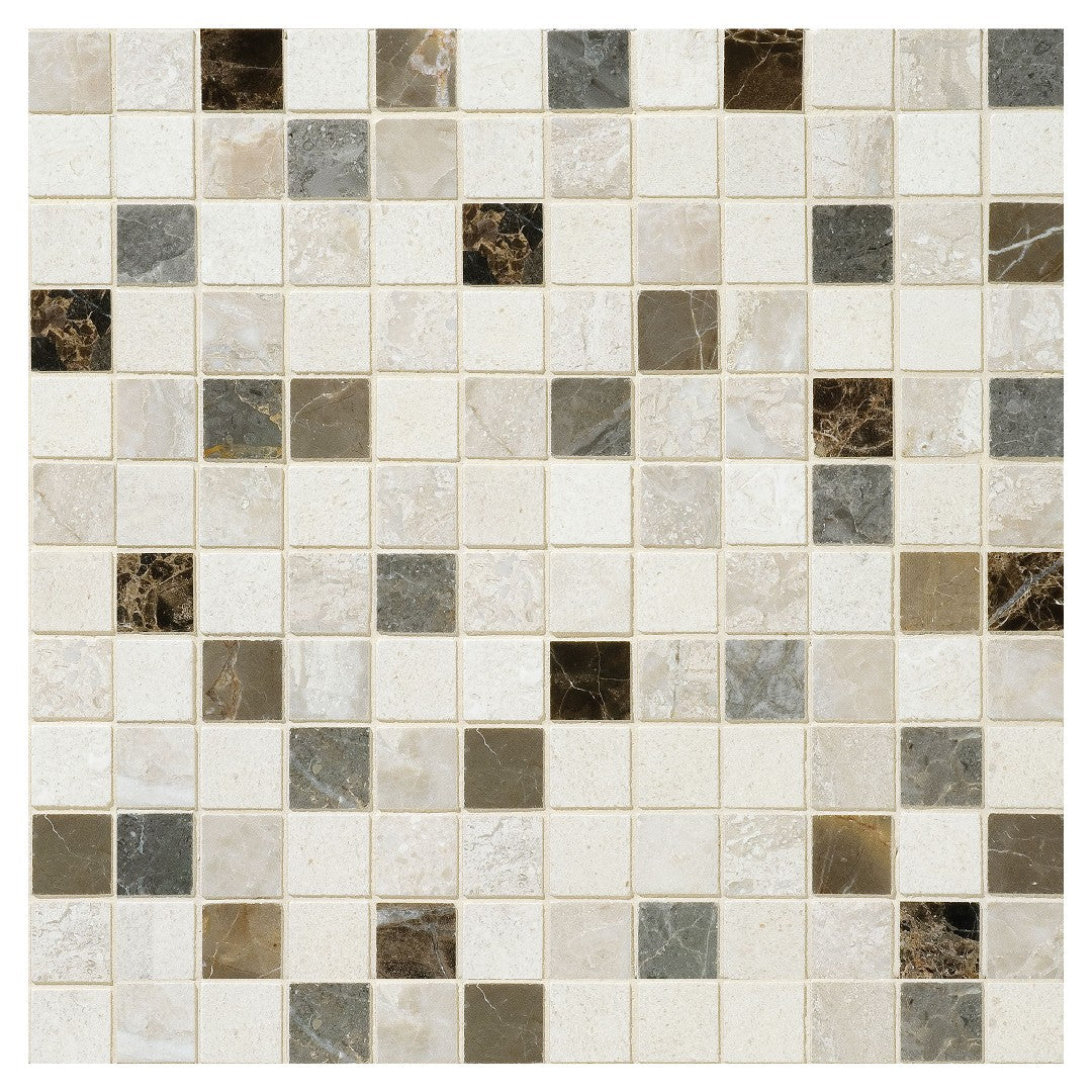 Daltile Decorative Accents 12" x 12" Polished Natural Stone 1" Straight Joint Mosaic