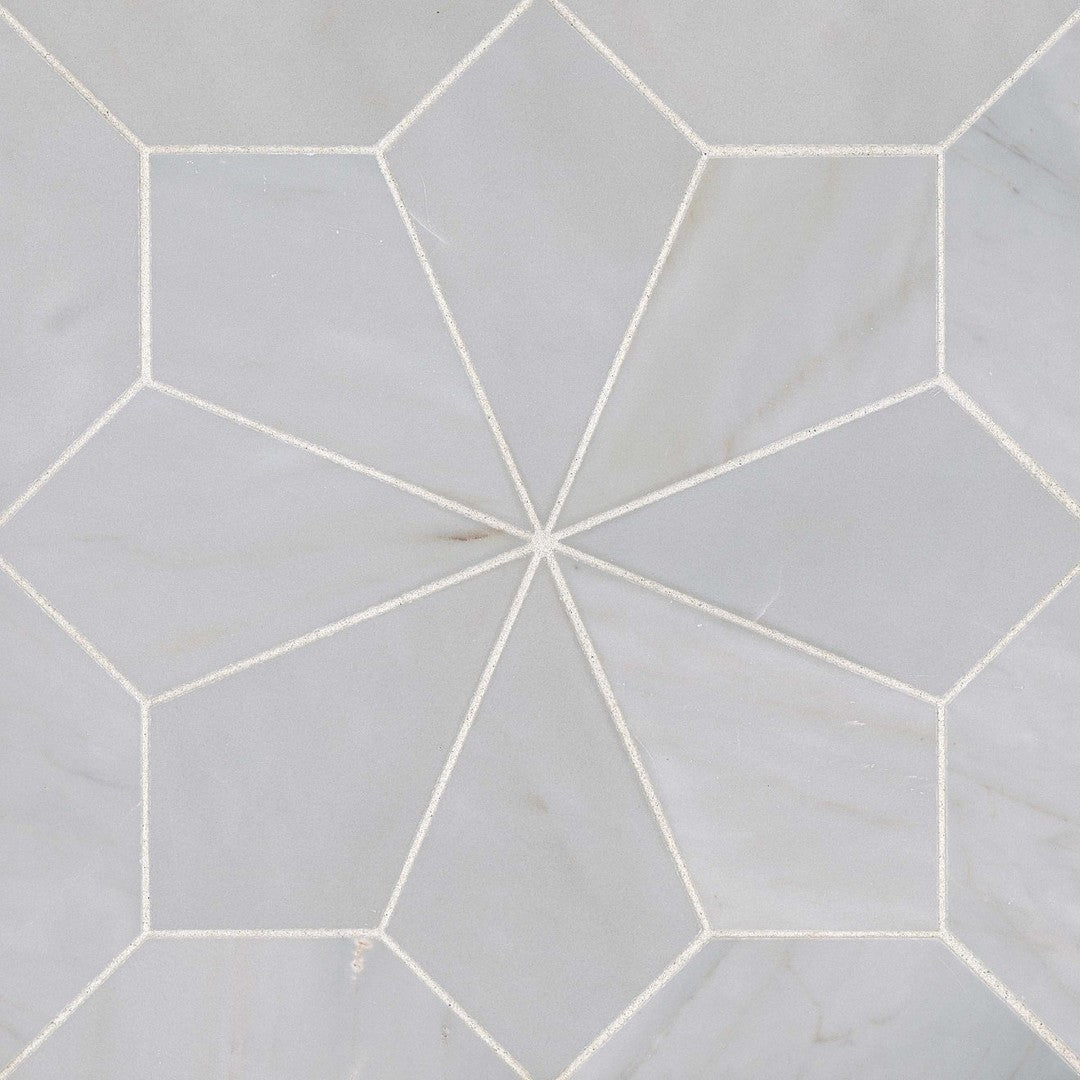 Bedrosians Blomma 12" x 12" Marble Honed Mosaic