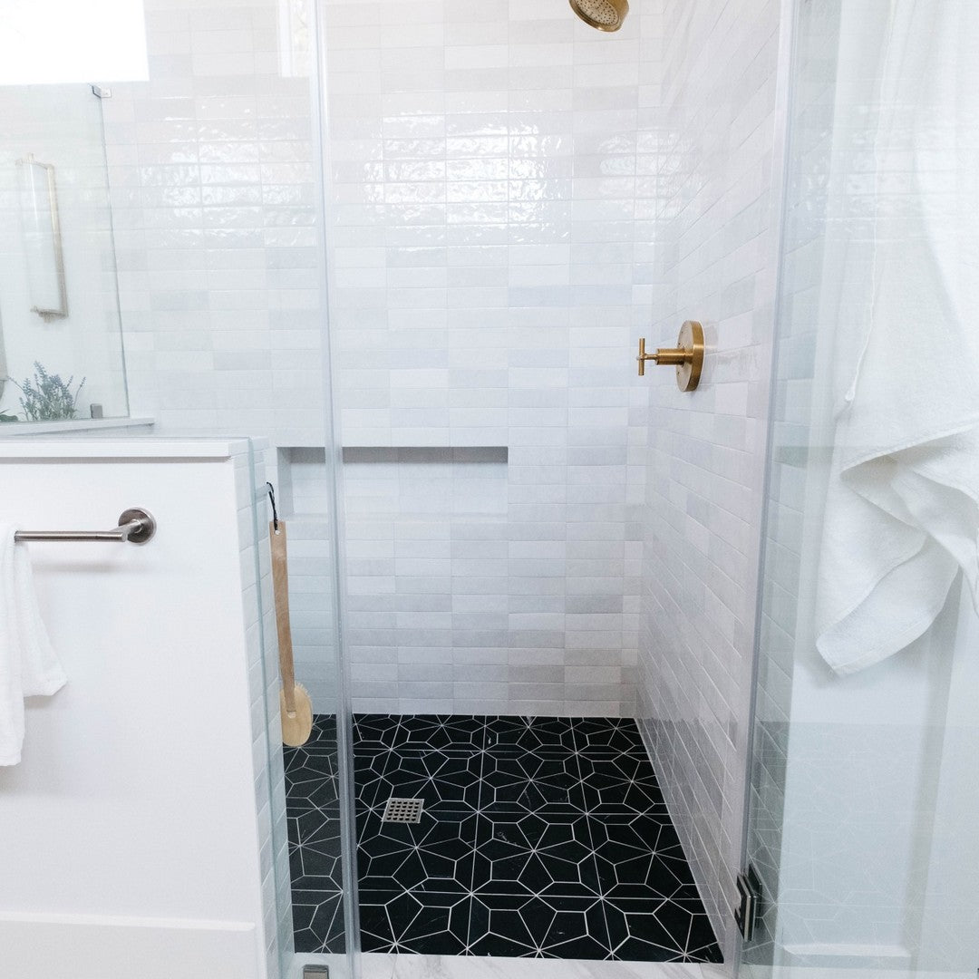 Bedrosians Blomma 12" x 12" Marble Honed Mosaic