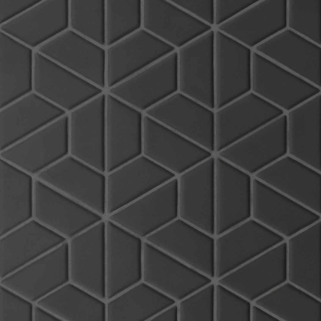 Bedrosians Le Cafe 11" x 12.75" Matte Porcelain Half Hexagon Mosaic