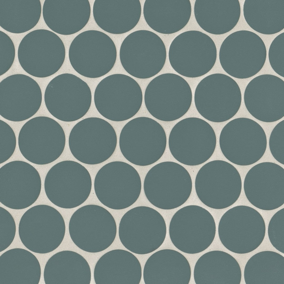 Bedrosians Makoto 10" x 10" Porcelain Round 2" Mosaic
