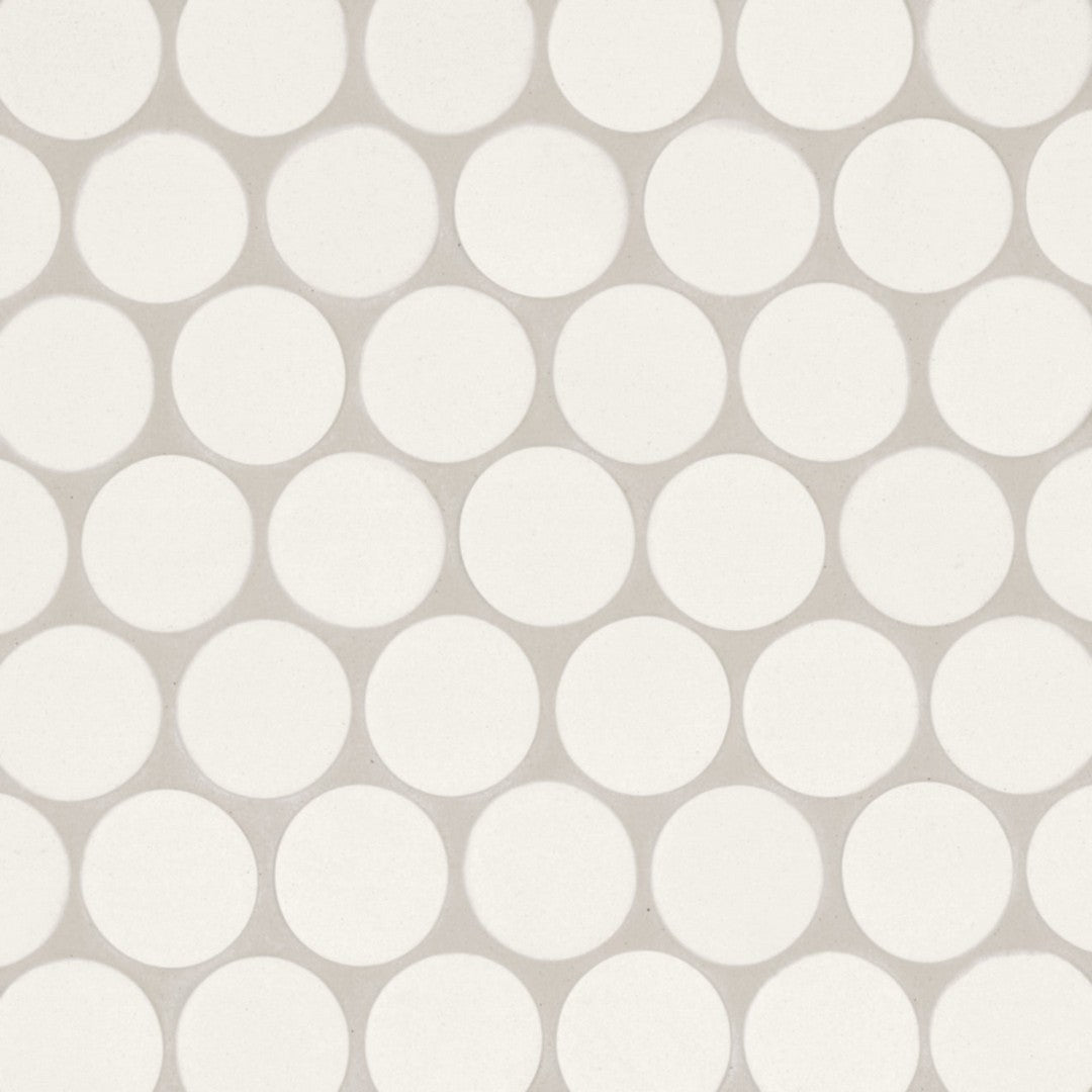 Bedrosians Makoto 10" x 10" Porcelain Round 2" Mosaic
