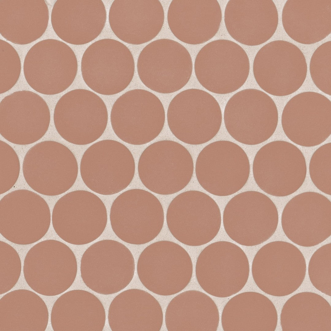 Bedrosians Makoto 10" x 10" Porcelain Round 2" Mosaic