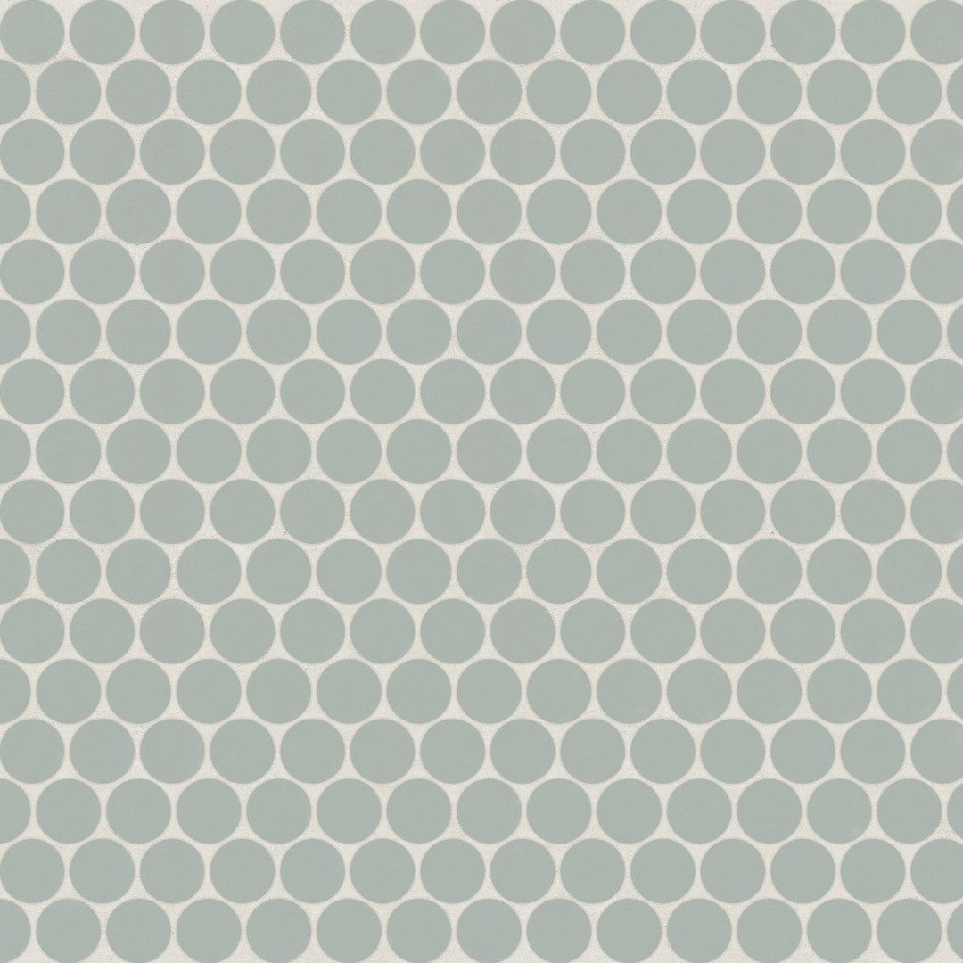 Bedrosians Marin 11.5" x 12.5" Penny Round Matte Porcelain .75" Mosaic