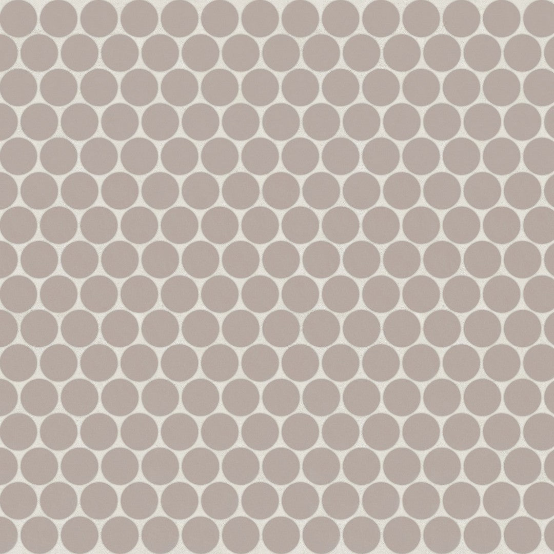 Bedrosians Marin 11.5" x 12.5" Penny Round Matte Porcelain .75" Mosaic
