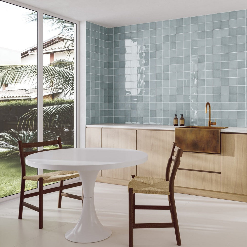 Bedrosians Marin 4" x 4" Gloss Ceramic Wall Tile — kitchen backsplash tile in stock at Flair Decos.