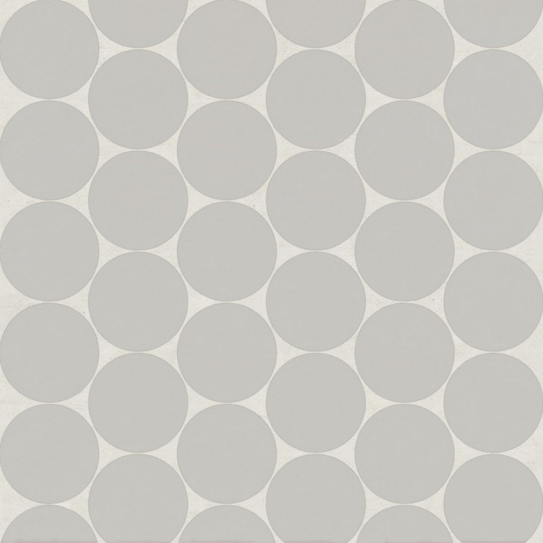 Bedrosians Marin 10.5" x 11.75" Penny Round Matte Porcelain 2" Mosaic