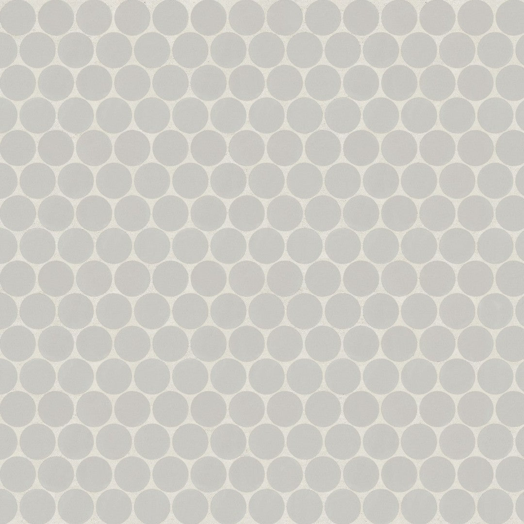 Bedrosians Marin 11.5" x 12.5" Penny Round Matte Porcelain .75" Mosaic