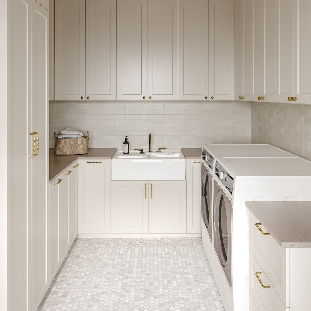 Bedrosians Monet 11.75" x 11.75" Honed Marble Mosaic Tile 10